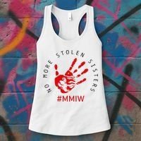 Mmiw Missing Native American Indigenous Women Sisters Red Women's Tank Top thumb 3