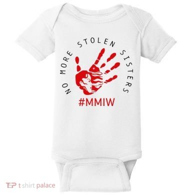Mmiw Missing Native American Indigenous Women Sisters Red Baby Bodysuit
