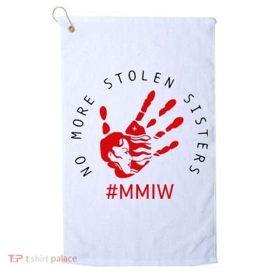 Mmiw Missing Native American Indigenous Women Sisters Red Golf Towel