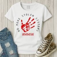 Mmiw Missing Native American Indigenous Women Sisters Red Women's T-Shirt thumb 3