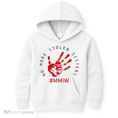 Mmiw Missing Native American Indigenous Women Sisters Red Kids Hoodie