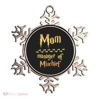Mom Manager Of Mischief Gift Ornament thumb 0