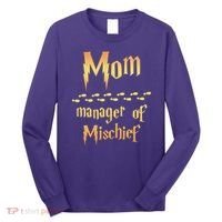 Mom Manager Of Mischief Gift Long Sleeve Shirt thumb 0