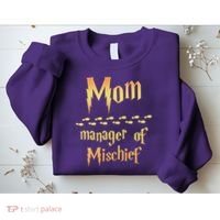Mom Manager Of Mischief Gift Sweatshirt thumb 2