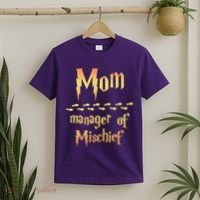 Mom Manager Of Mischief Gift T-Shirt thumb 2