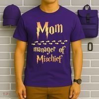 Mom Manager Of Mischief Gift T-Shirt thumb 6