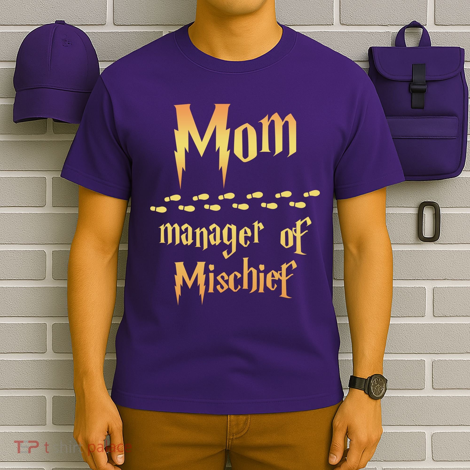 Mom Manager Of Mischief Gift T-Shirt