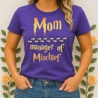 Mom Manager Of Mischief Gift Women's T-Shirt thumb 2