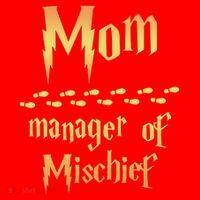Mom Manager Of Mischief Gift Santa Hat thumb 1