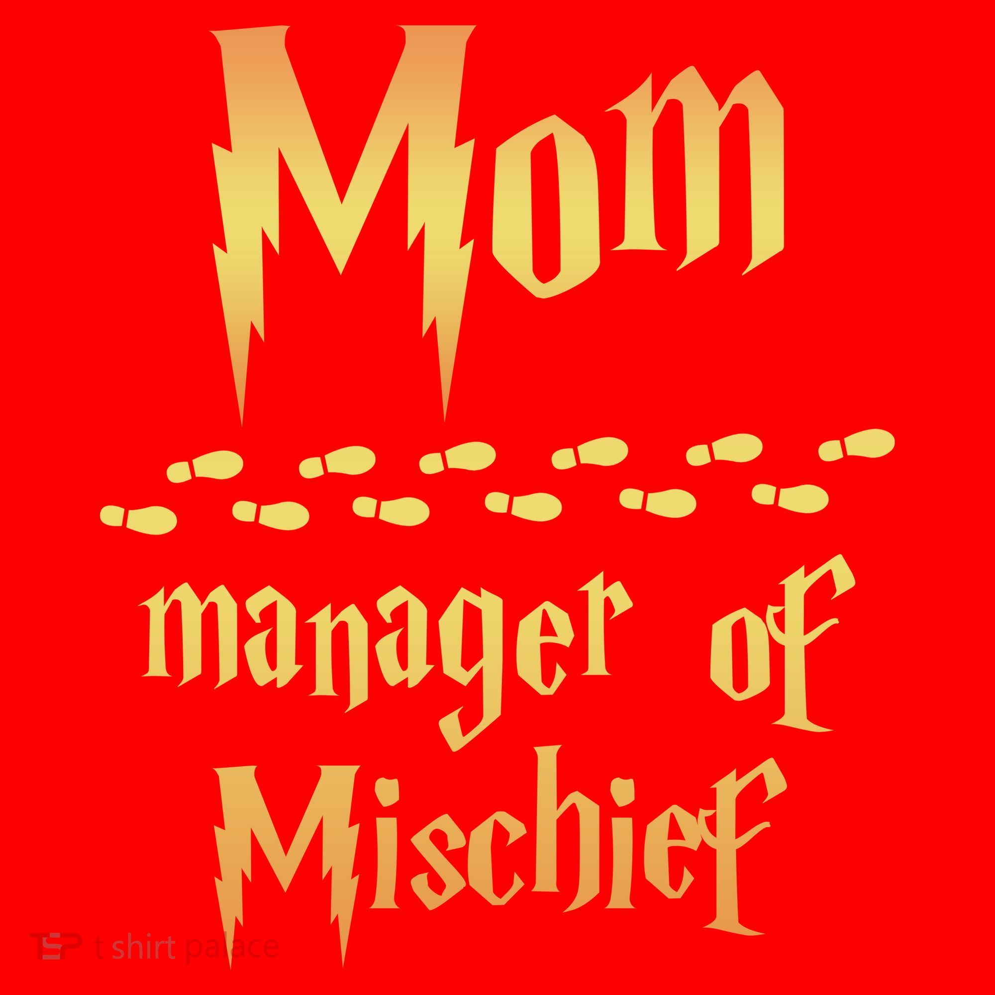 Mom Manager Of Mischief Gift Santa Hat