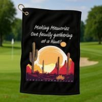 Making Memories One Family Gathering At A Time! Reunion Golf Towel thumb 1
