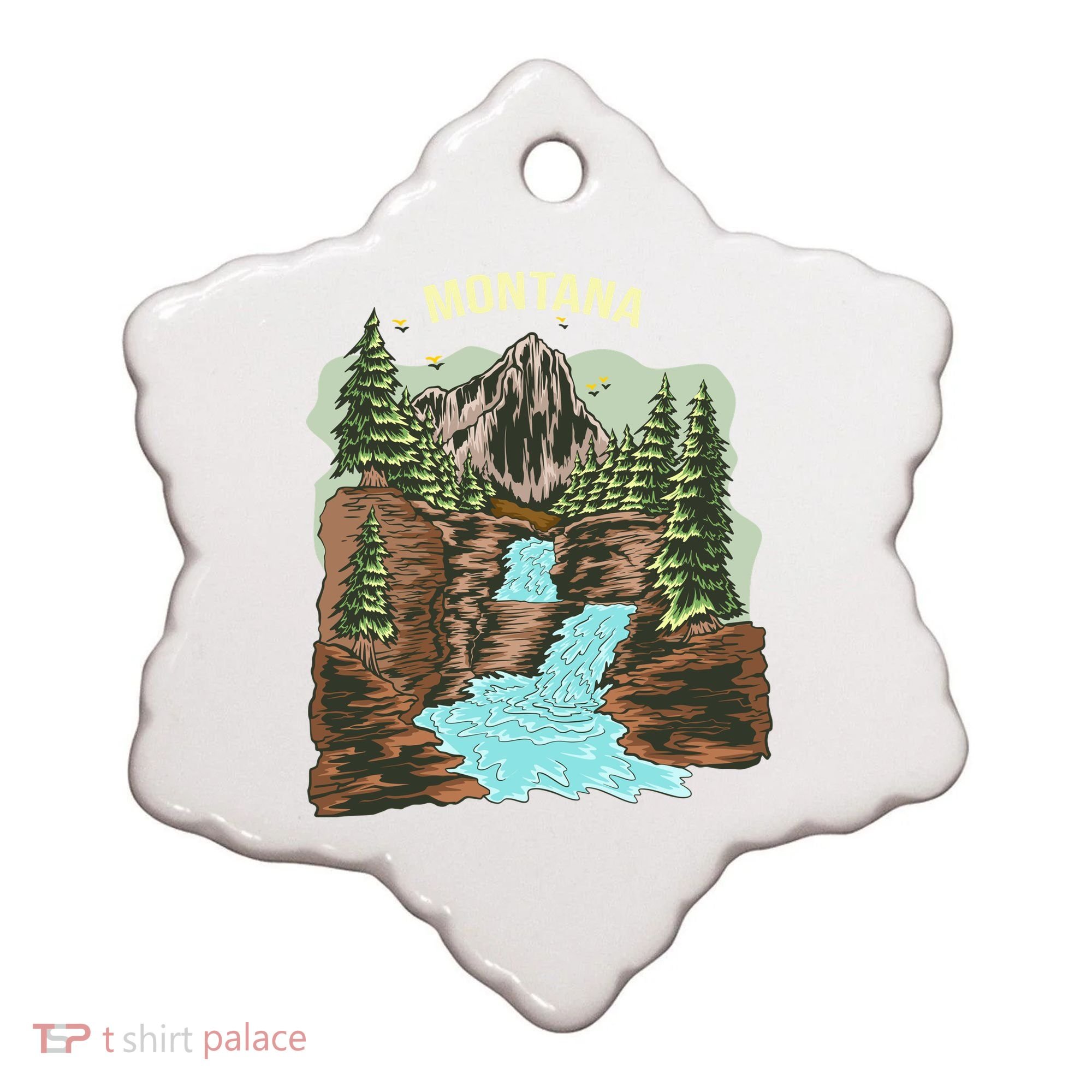 Montana Ceramic Ornament