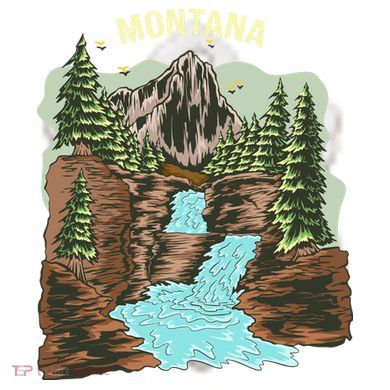 Montana Ceramic Ornament