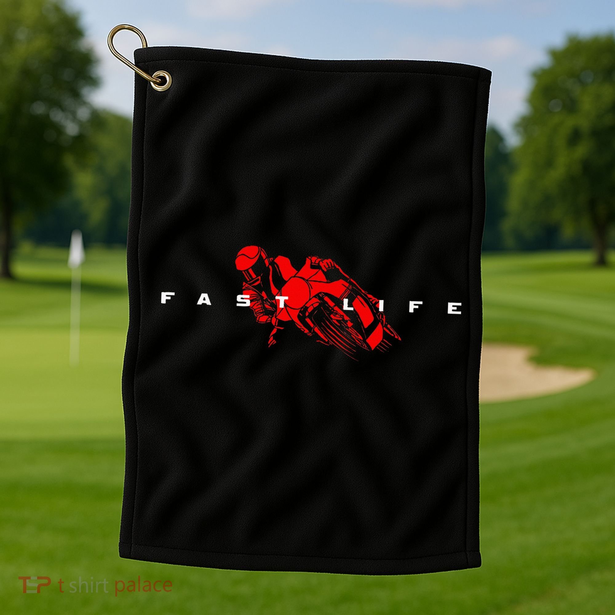 Motorcycle Golf Towel