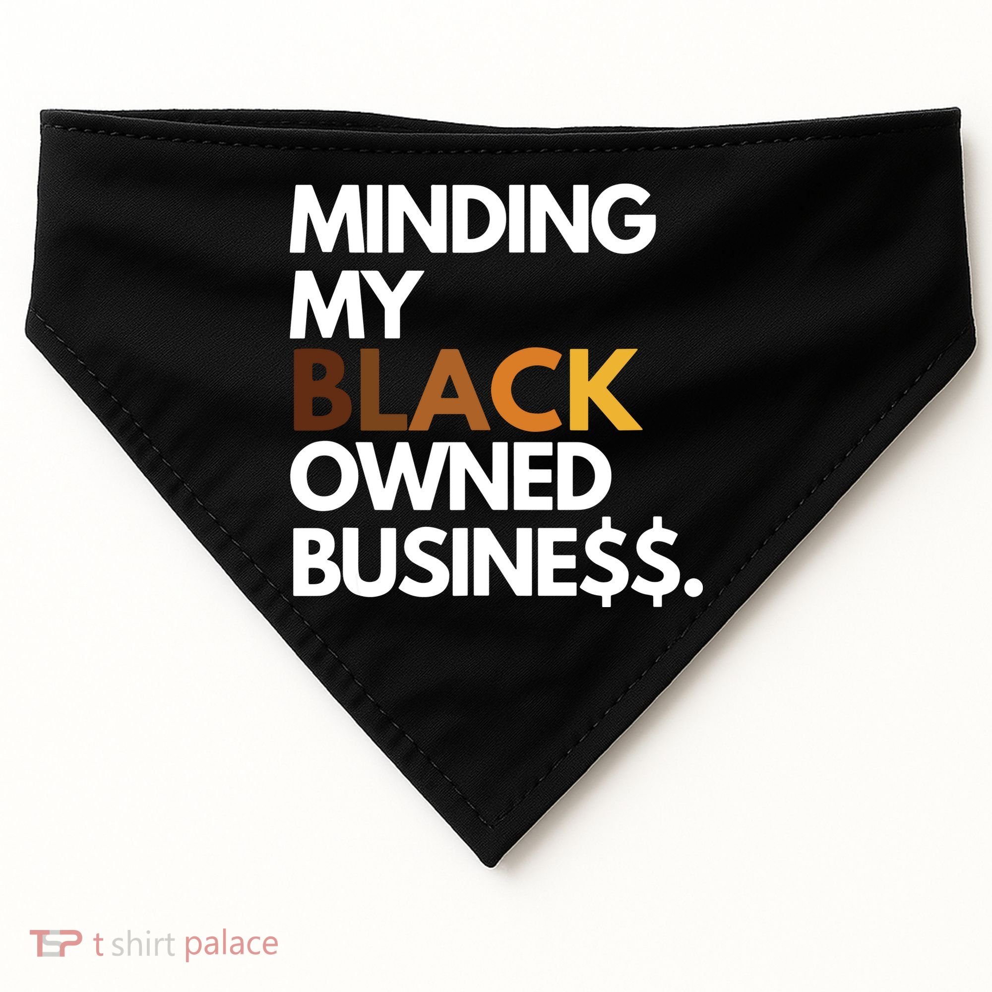 Minding My Owned Black Business USA-Made Doggie Bandana