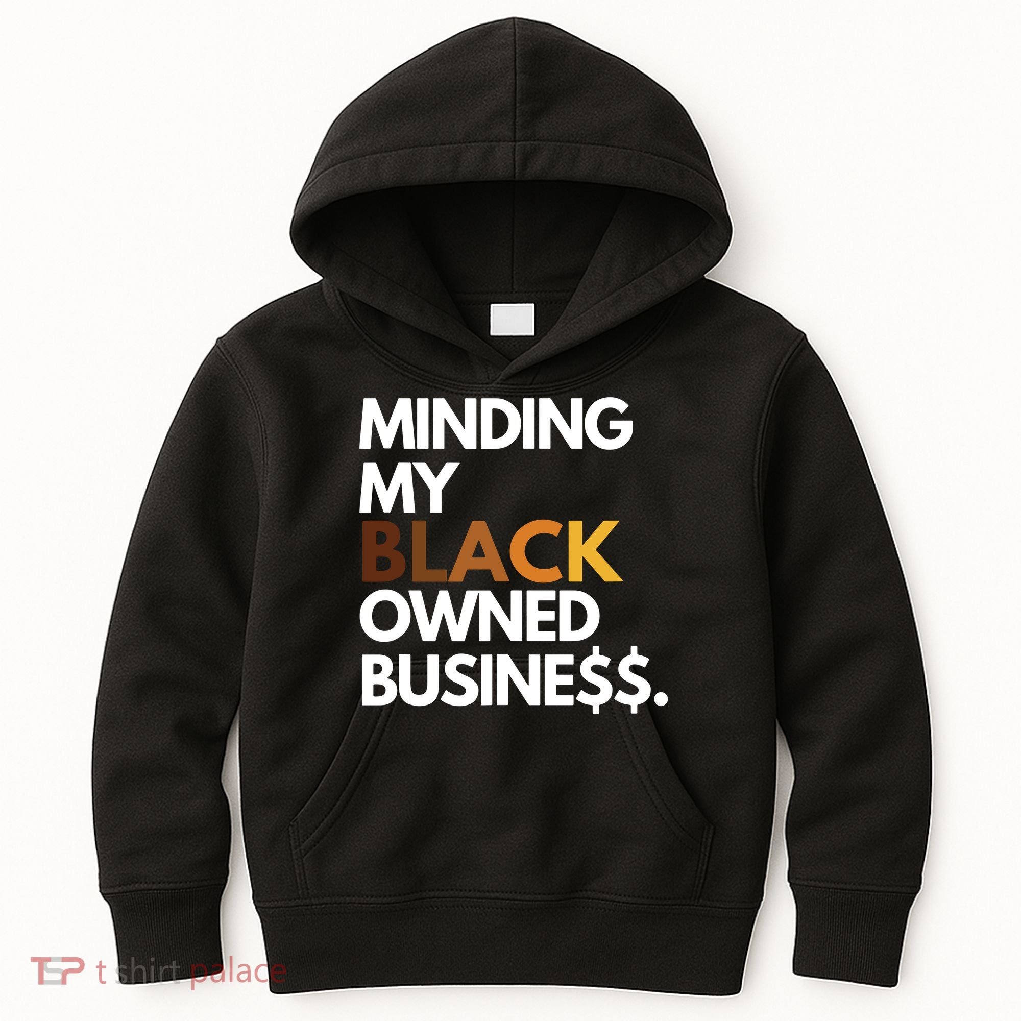 Minding My Owned Black Business Kids Hoodie