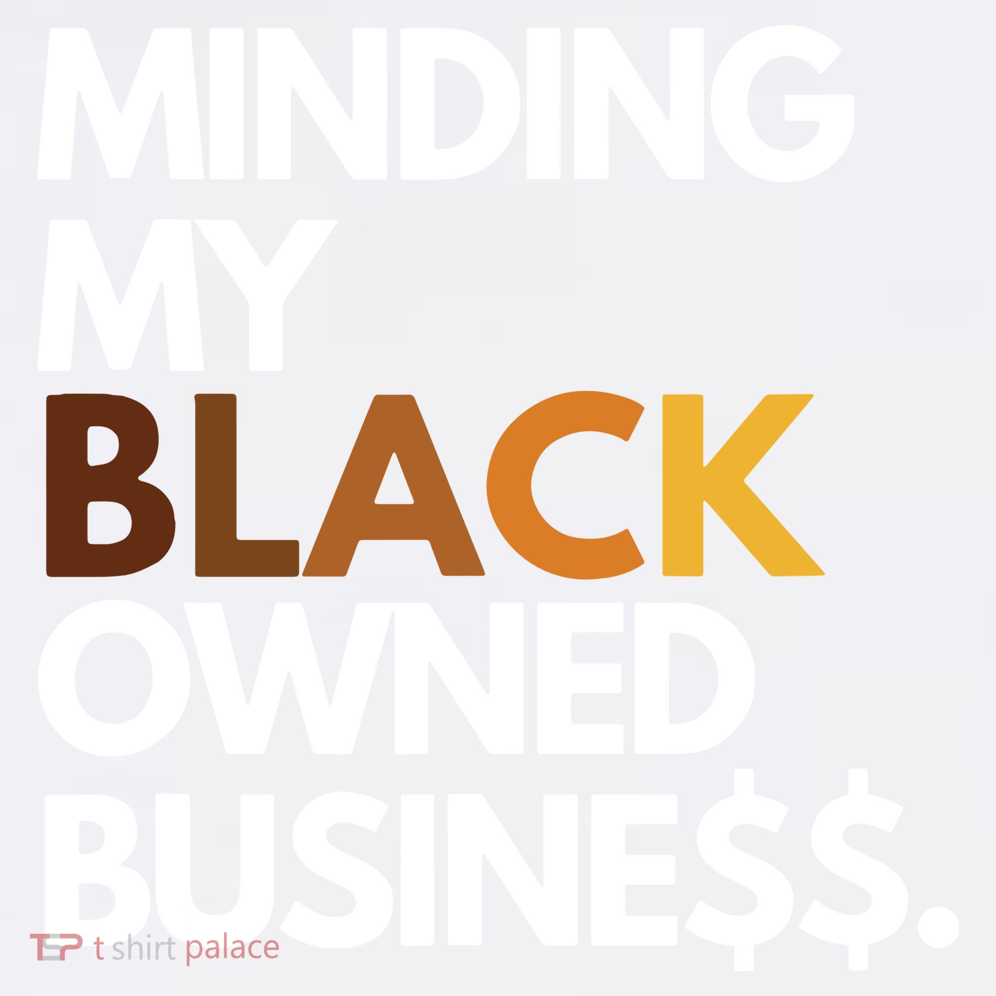 Minding My Owned Black Business Comfort Colors Garment-Dyed Hooded Sweatshirt