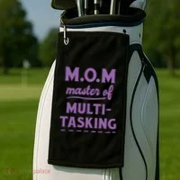 MOM Master Of Multitasking Golf Towel thumb 2