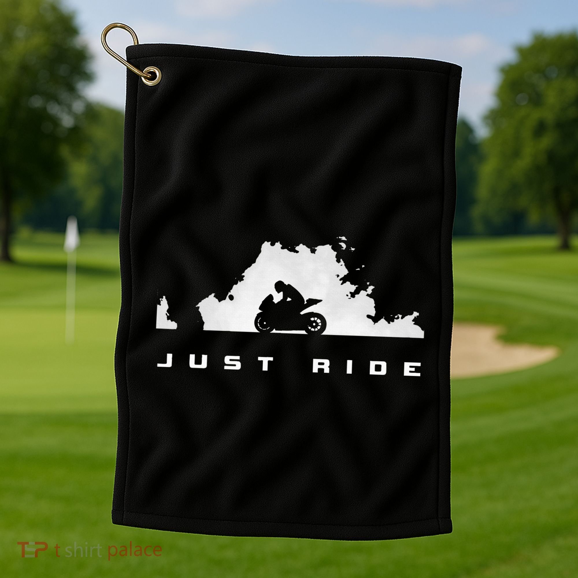 Motorcycle Golf Towel