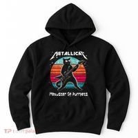 Metallicat Meowster Of Purrpets Funny Cat Hoodie thumb 0