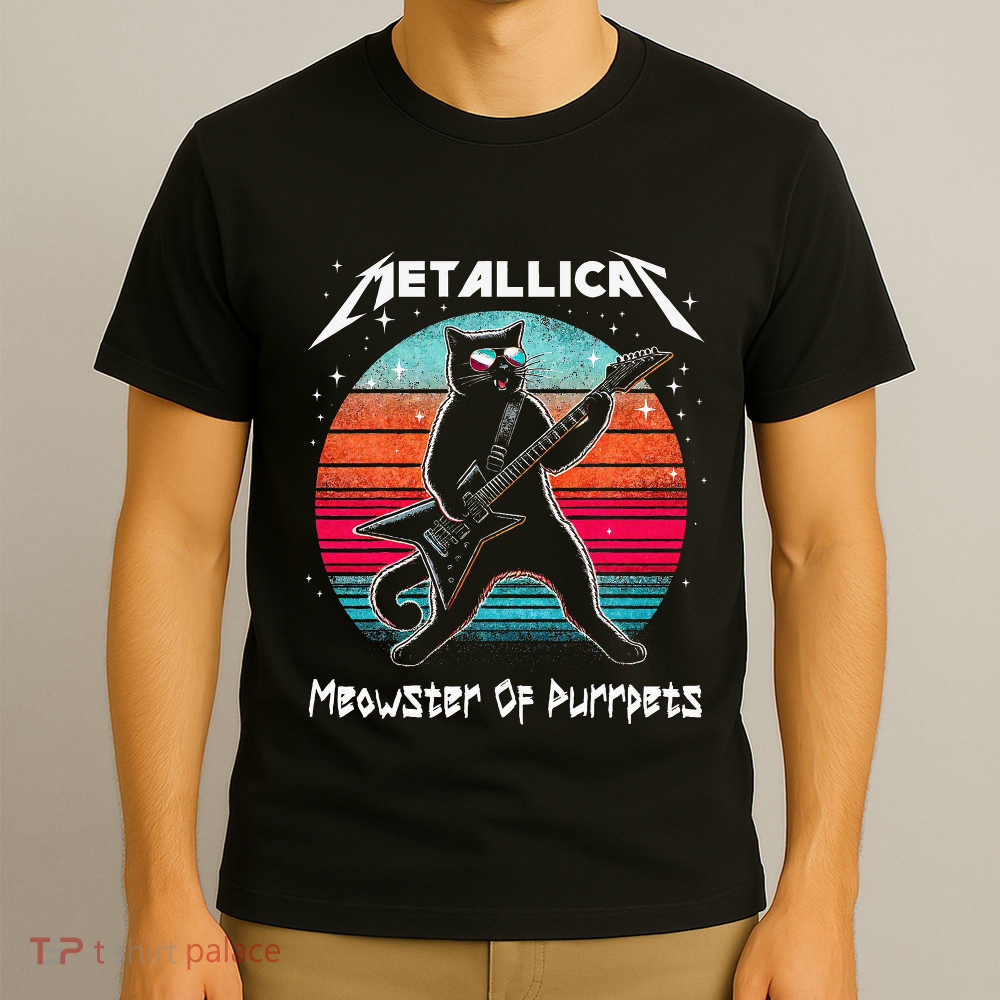 Metallicat Meowster Of Purrpets Funny Cat T-Shirt