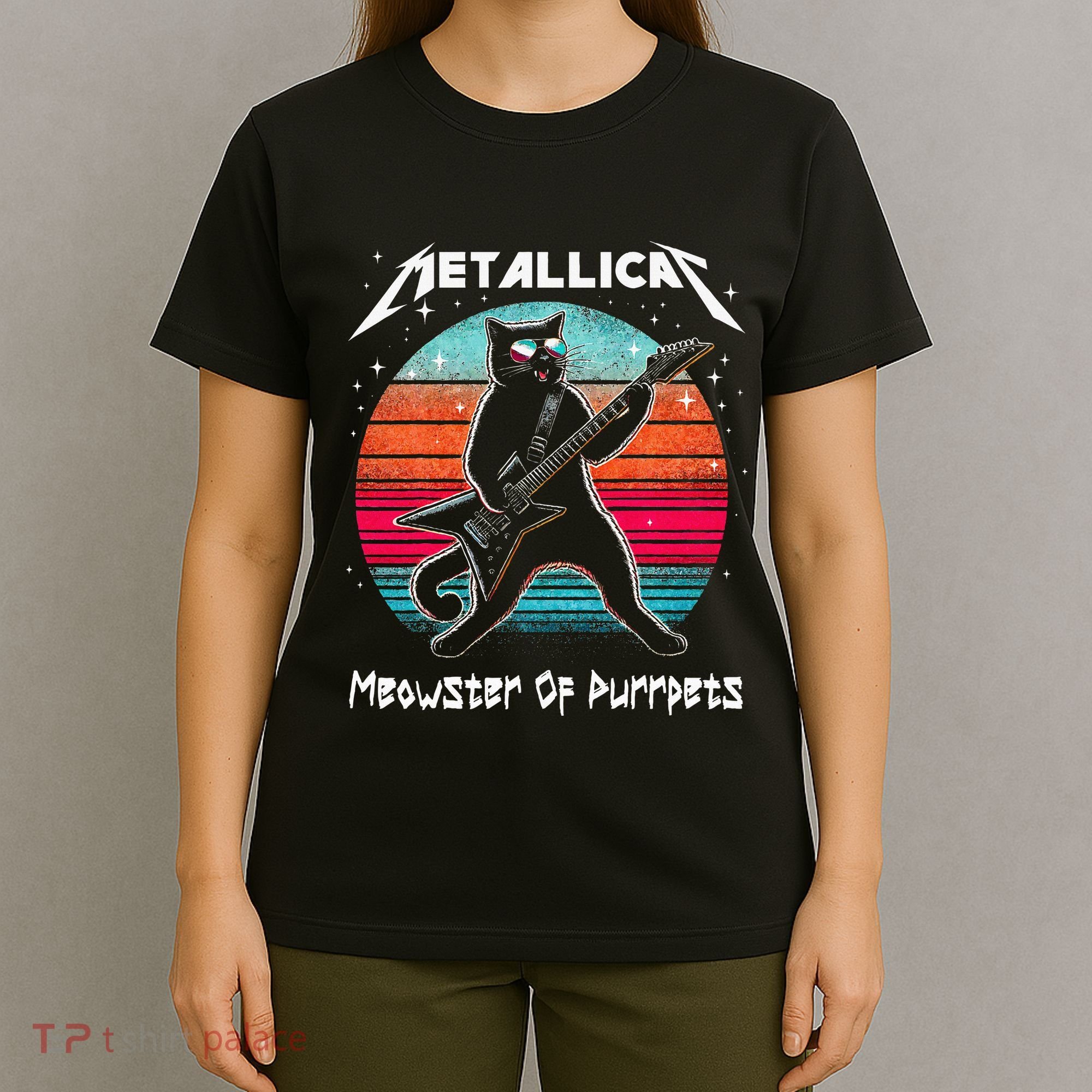 Metallicat Meowster Of Purrpets Funny Cat T-Shirt
