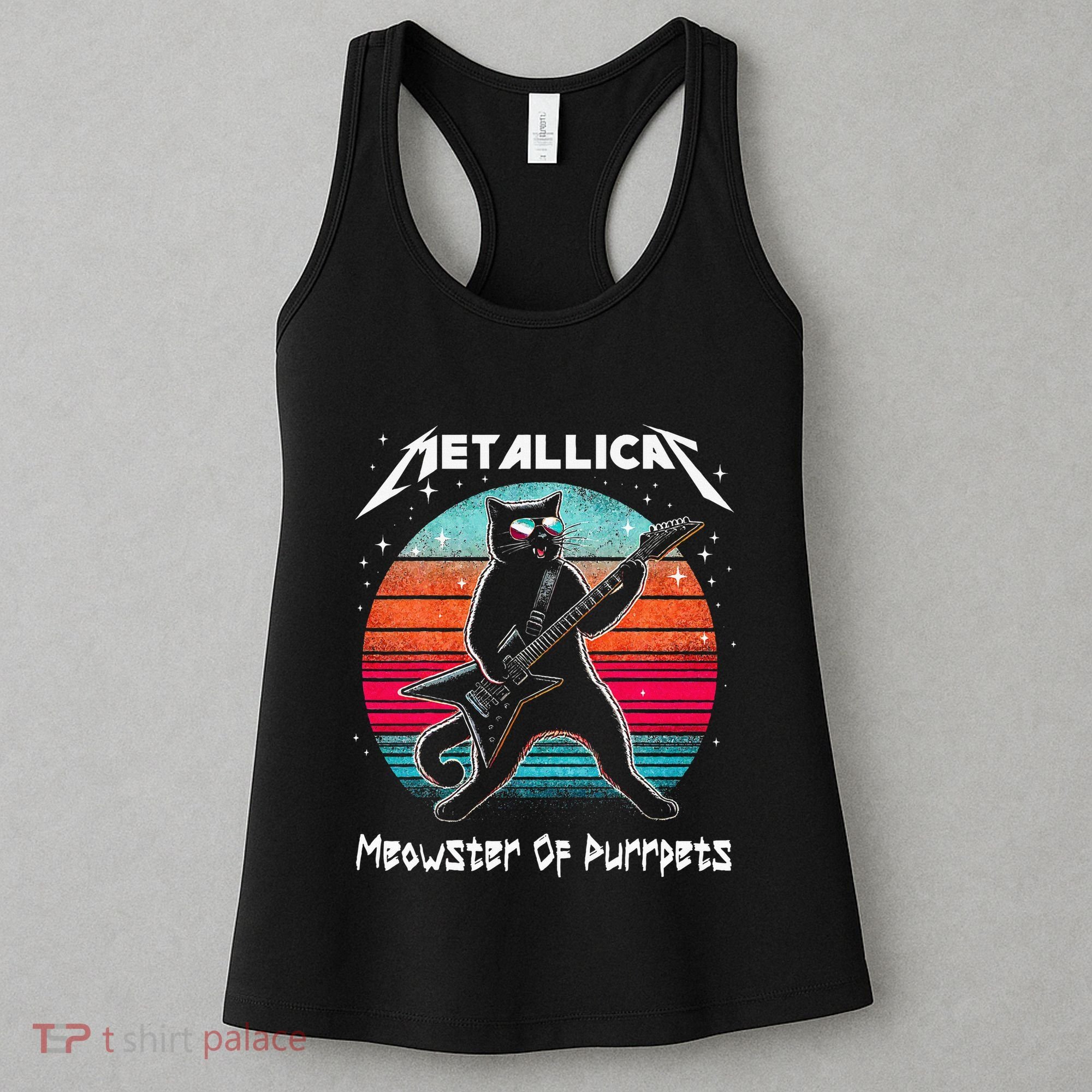 Metallicat Meowster Of Purrpets Funny Cat Women's Tank Top