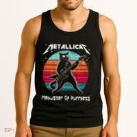 Metallicat Meowster Of Purrpets Funny Cat Tank Top thumb 3