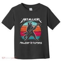 Metallicat Meowster Of Purrpets Funny Cat Toddler T-Shirt thumb 0