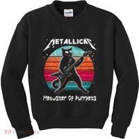 Metallicat Meowster Of Purrpets Funny Cat Kids Sweatshirt thumb 0