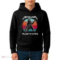 Metallicat Meowster Of Purrpets Funny Cat Kids Hoodie thumb 4