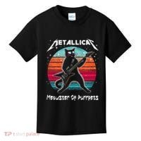 Metallicat Meowster Of Purrpets Funny Cat Kids T-Shirt thumb 0