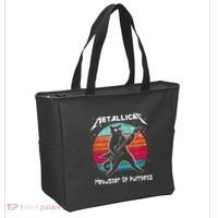 Metallicat Meowster Of Purrpets Funny Cat Tote Bag thumb 2