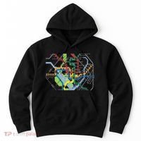 Metro Map Of Washington Dc Art Gift City Rail Transit Hoodie thumb 0