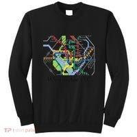 Metro Map Of Washington Dc Art Gift City Rail Transit Sweatshirt thumb 0