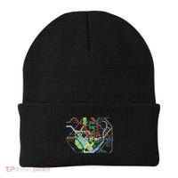 Metro Map Of Washington Dc Art Gift City Rail Transit Beanie thumb 0