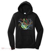 Metro Map Of Washington Dc Art Gift City Rail Transit Women's Hoodie thumb 0