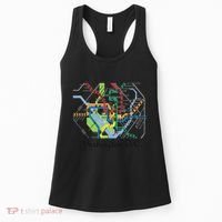 Metro Map Of Washington Dc Art Gift City Rail Transit Women's Tank Top thumb 0