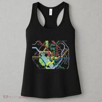 Metro Map Of Washington Dc Art Gift City Rail Transit Women's Tank Top thumb 3