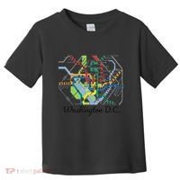 Metro Map Of Washington Dc Art Gift City Rail Transit Toddler T-Shirt thumb 0