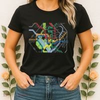 Metro Map Of Washington Dc Art Gift City Rail Transit Women's T-Shirt thumb 2