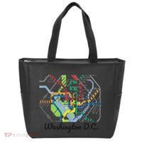 Metro Map Of Washington Dc Art Gift City Rail Transit Tote Bag thumb 0