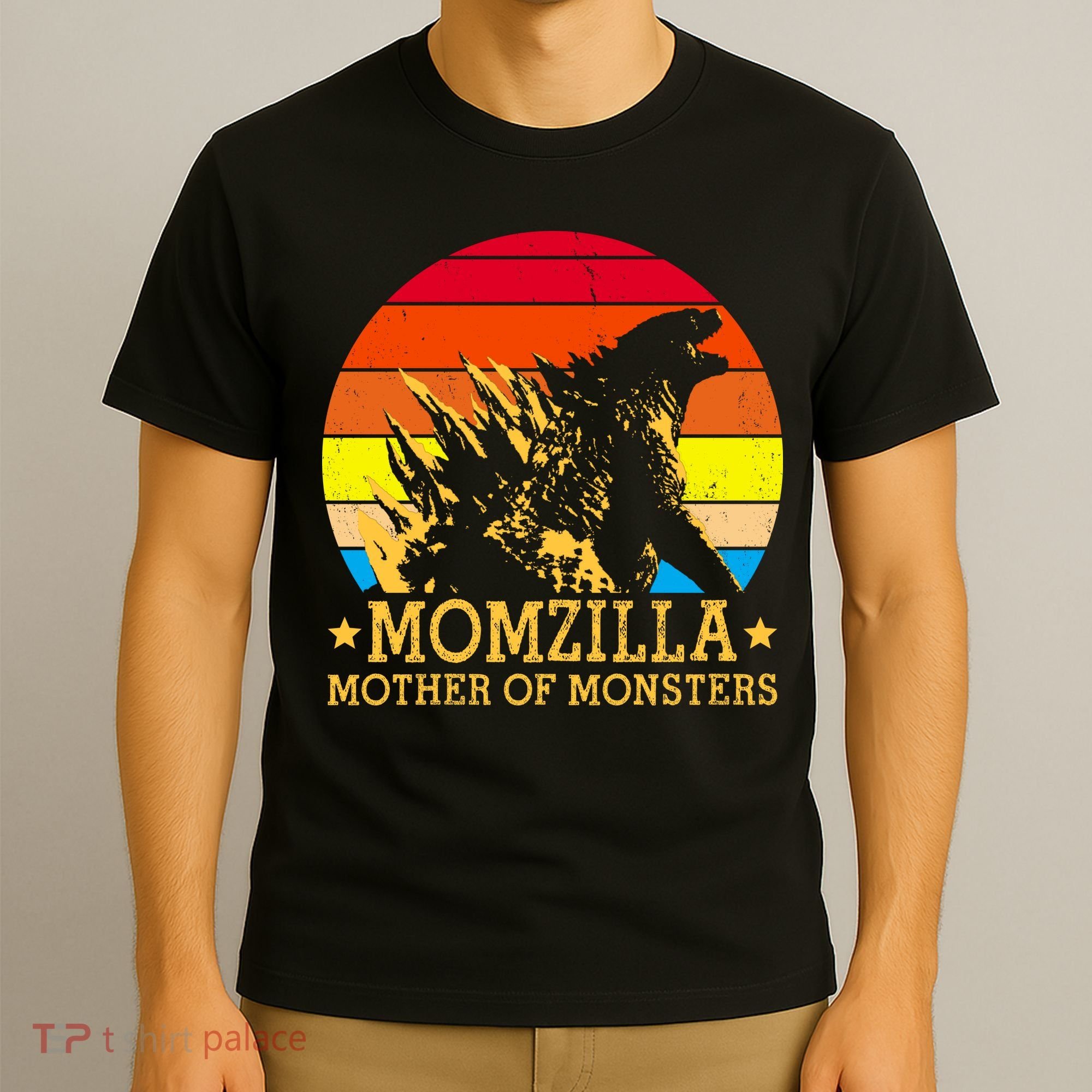 Momzilla Mother Of The Monsters Retro Vintage T-Shirt