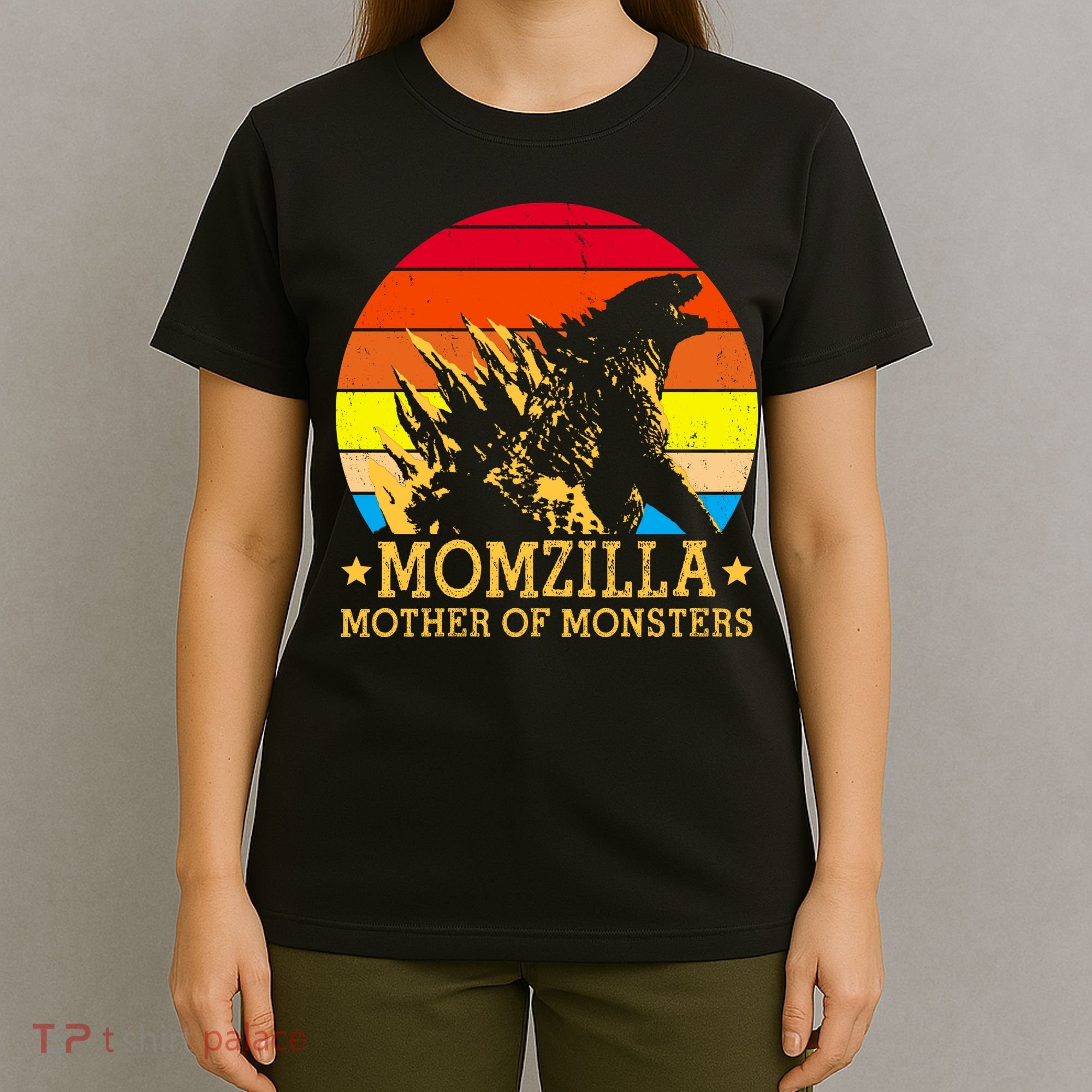 Momzilla Mother Of The Monsters Retro Vintage T-Shirt