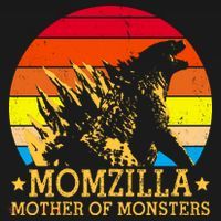 Momzilla Mother Of The Monsters Retro Vintage T-Shirt thumb 7