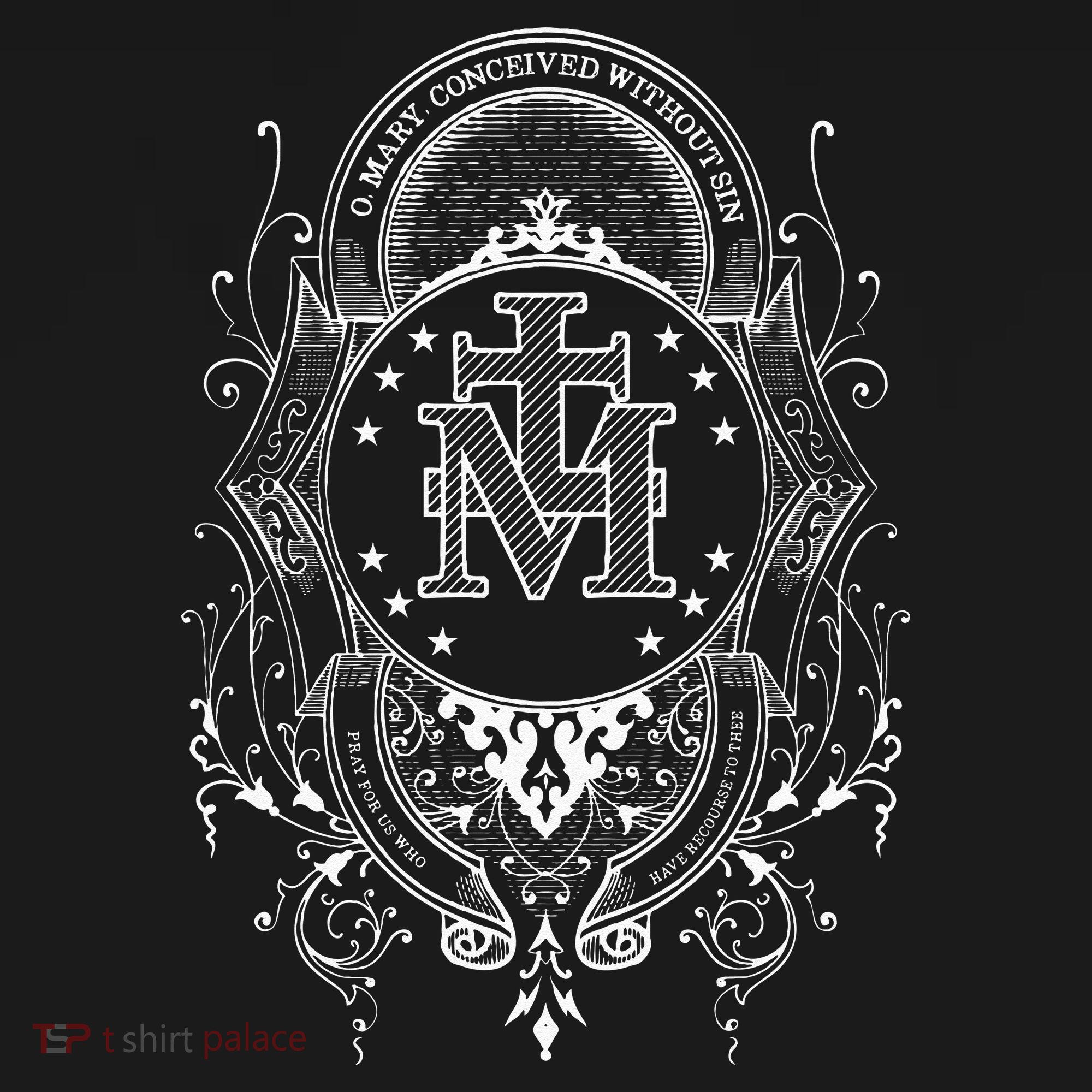 Miraculous Medal Our Lady Of Grace Blessed Mary Catholic T-Shirt