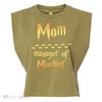 Mom Manager Of Mischief Mothers Day Gift Garment-Dyed Women's Muscle Tee thumb 0