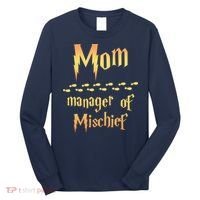 Mom Manager Of Mischief Mothers Day Gift Long Sleeve Shirt thumb 0