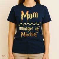 Mom Manager Of Mischief Mothers Day Gift T-Shirt thumb 4