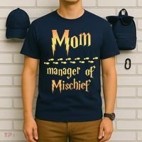Mom Manager Of Mischief Mothers Day Gift T-Shirt thumb 6